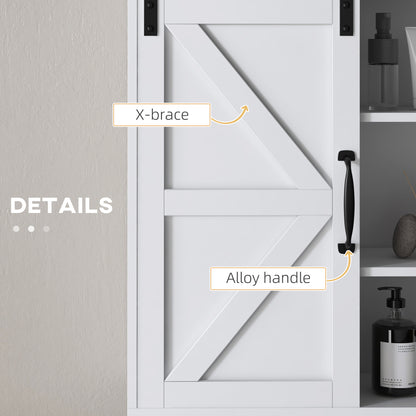 Armoire murale salle de bain avec porte coulissante et tablette réglable