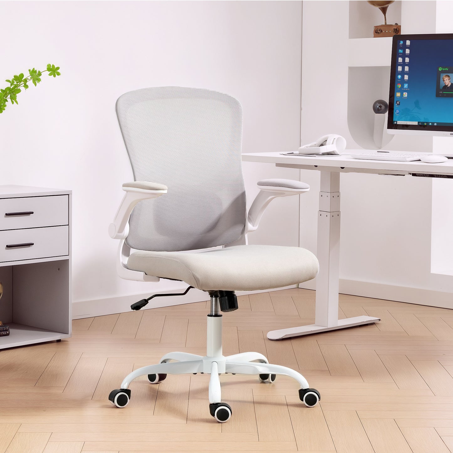 Chaise de bureau ergonomique mailles 4D lombaires