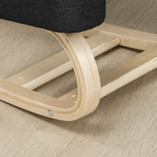 Chaise ergonomique à genoux en bois pour posture