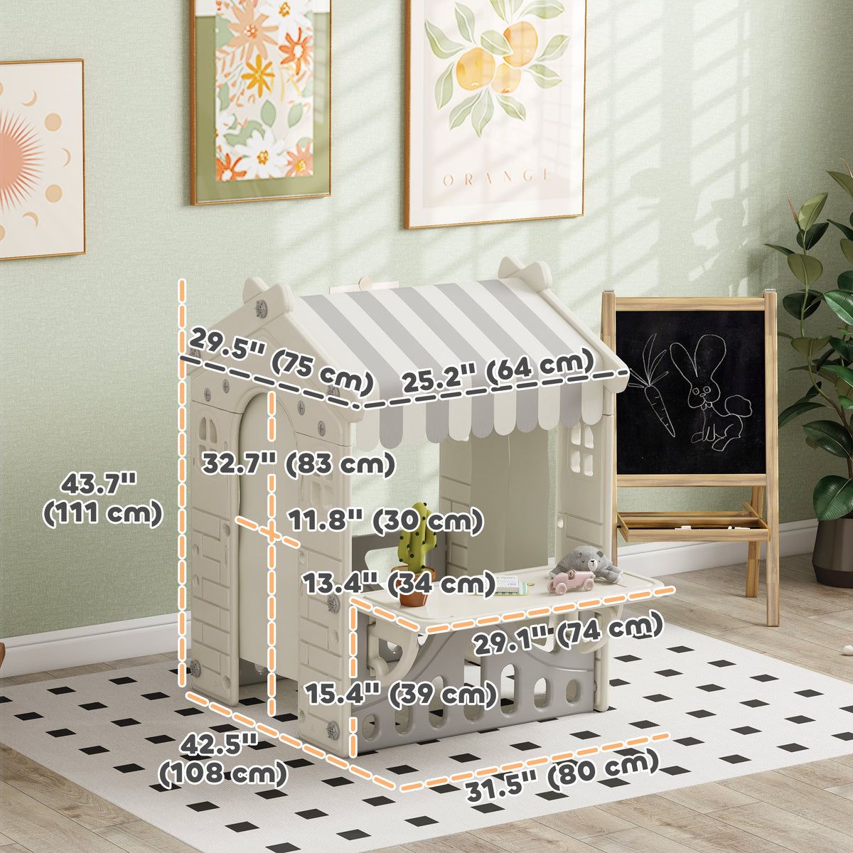 Maisonnette pour enfants de jeu d'intérieur