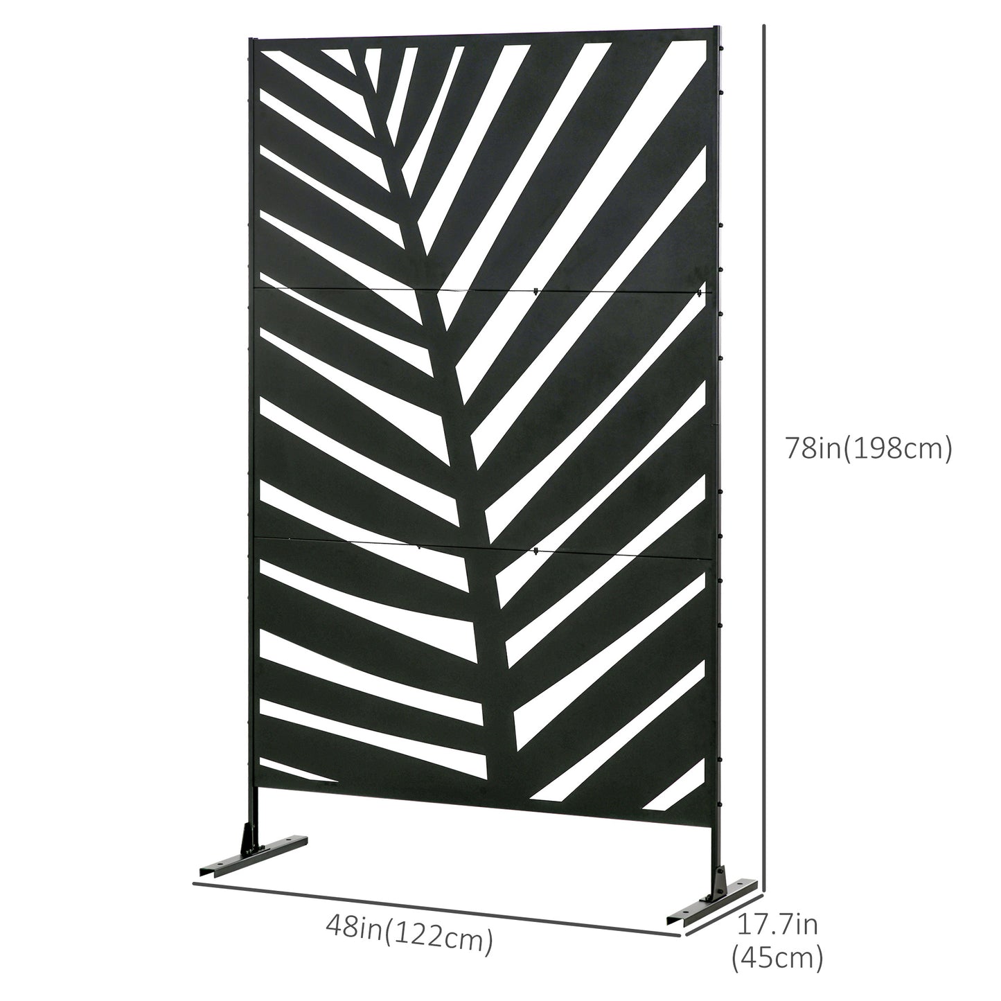 Outsunny Privacy Screen - Willow Style Outdoor Decorative Panel