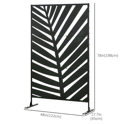 Outsunny Privacy Screen - Willow Style Outdoor Decorative Panel