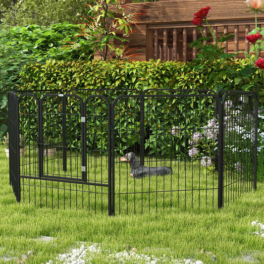 Parc pour animaux pliable en métal 8 panneaux