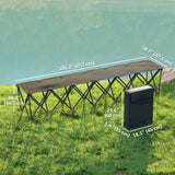 Banc pliant portable 6 places pour camping et sports