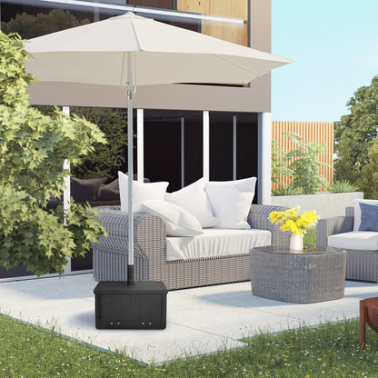 Base de parasol 3-en-1 avec roues 80 kg