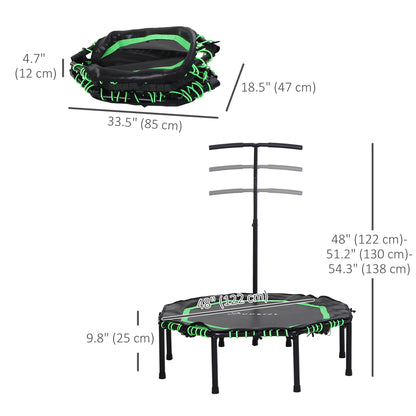 Mini trampoline pliable avec barre réglable 122 cm
