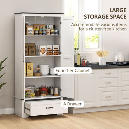 Armoire-garde-manger style farmhouse avec tiroir