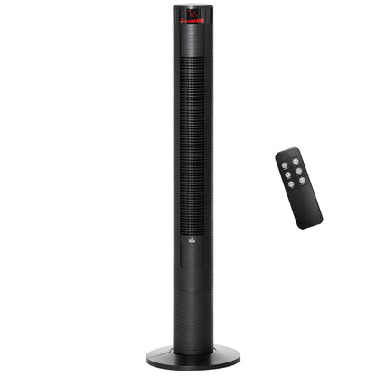 Ventilateur tour sur pied avec télécommande et minuterie 12h