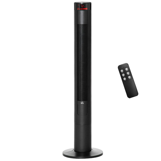 Ventilateur tour sur pied avec télécommande et minuterie 12h