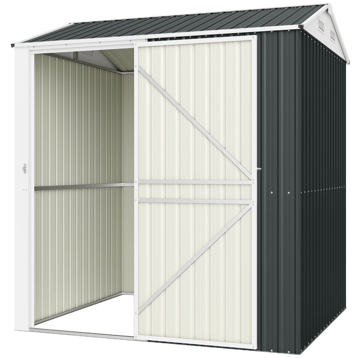 Remise de rangement métallique 7' x 6' haute