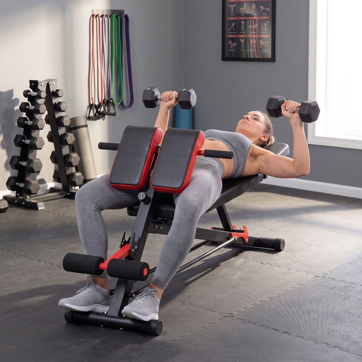 Banc de musculation multifonctionnel réglable