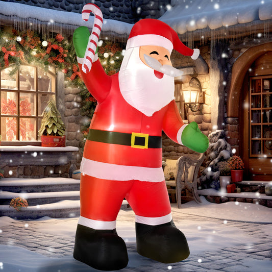 Décoration gonflable Père Noël éclairée 8 pi