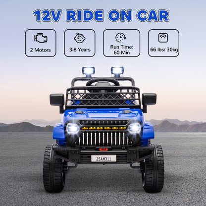 Camion électrique 12V télécommandé pour enfants avec suspension