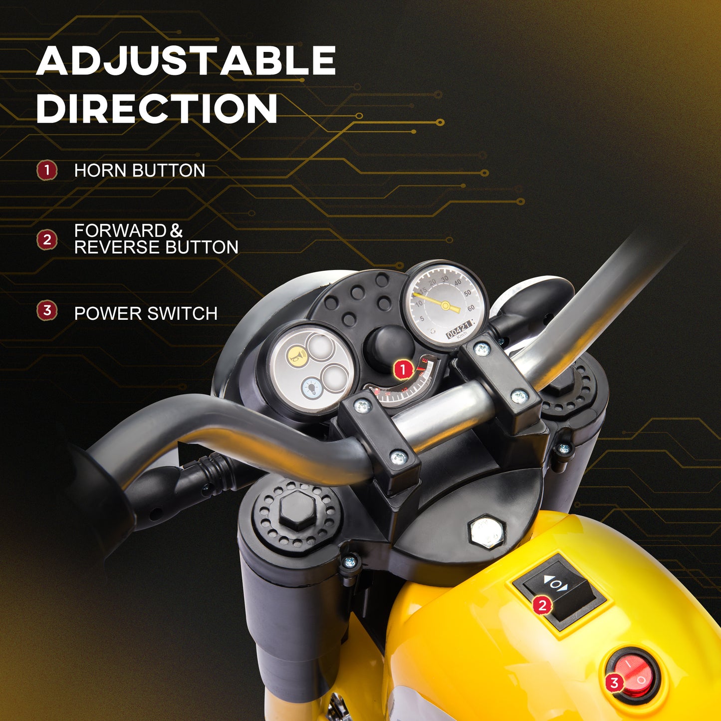 Moto électrique enfant 3 roues 6V