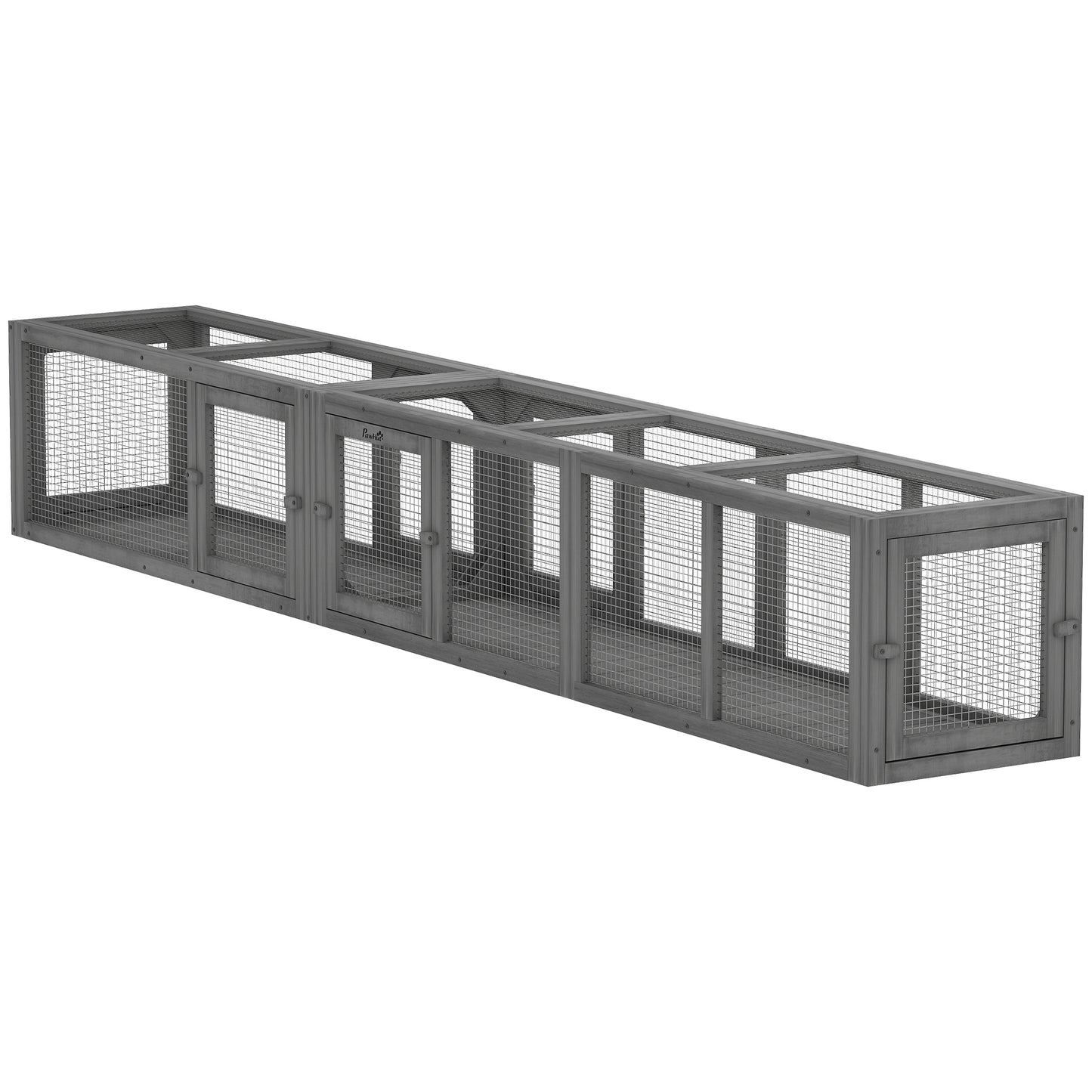 Tunnel pour chat extérieur modulaire 8 portes 249 cm