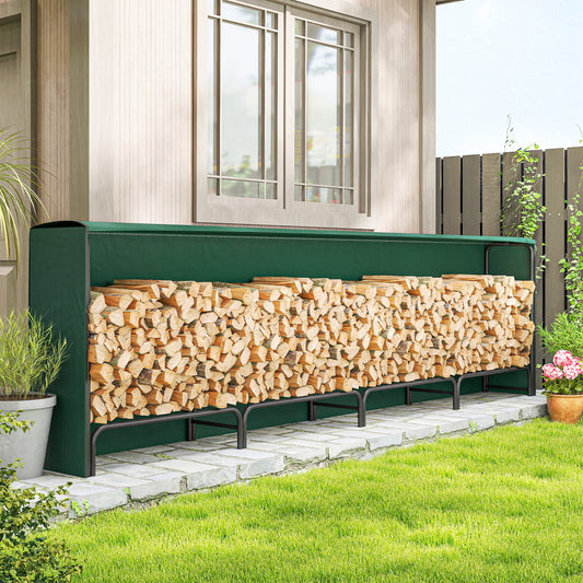 Support à bois de chauffage avec housse étanche 500 kg