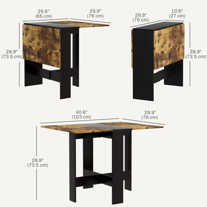 Table à abattants pliante multiusage gain de place