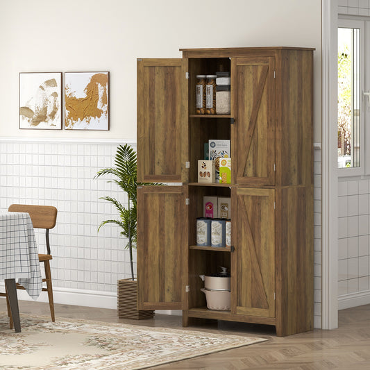 Armoire de cuisine autoportante sur pied style fermette