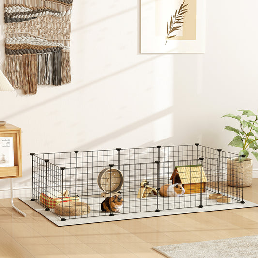 Enclos modulable pour petits animaux 12 panneaux