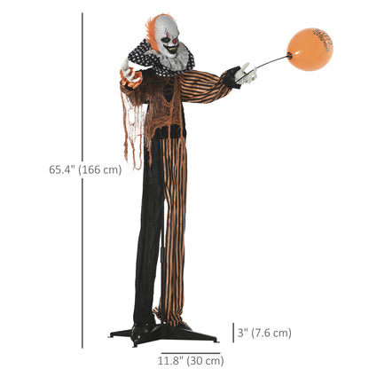 Décoration Halloween Clown Animé 190 cm — Yeux Lumineux