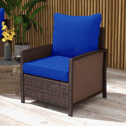 Coussins chaise patio 4 pièces avec dossier