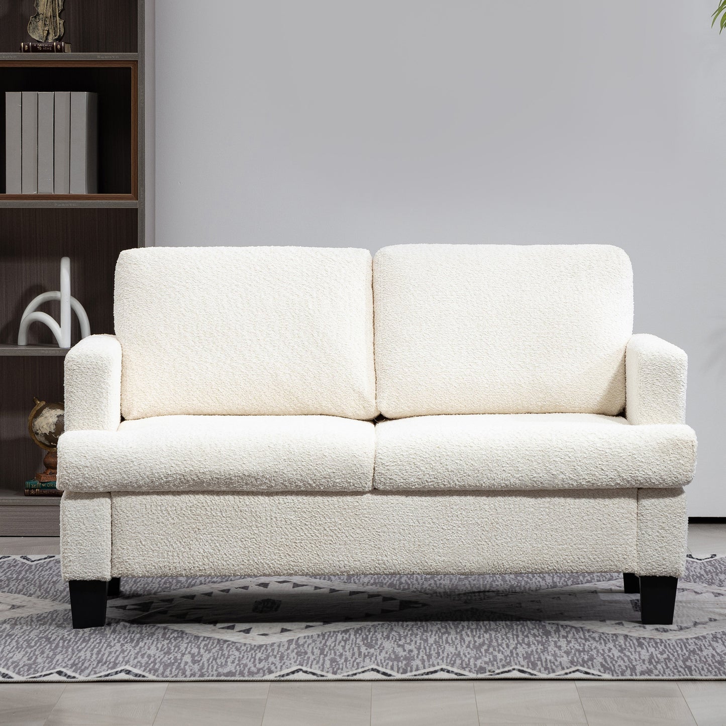 Sofa 2 places en chenille avec coussins lavables
