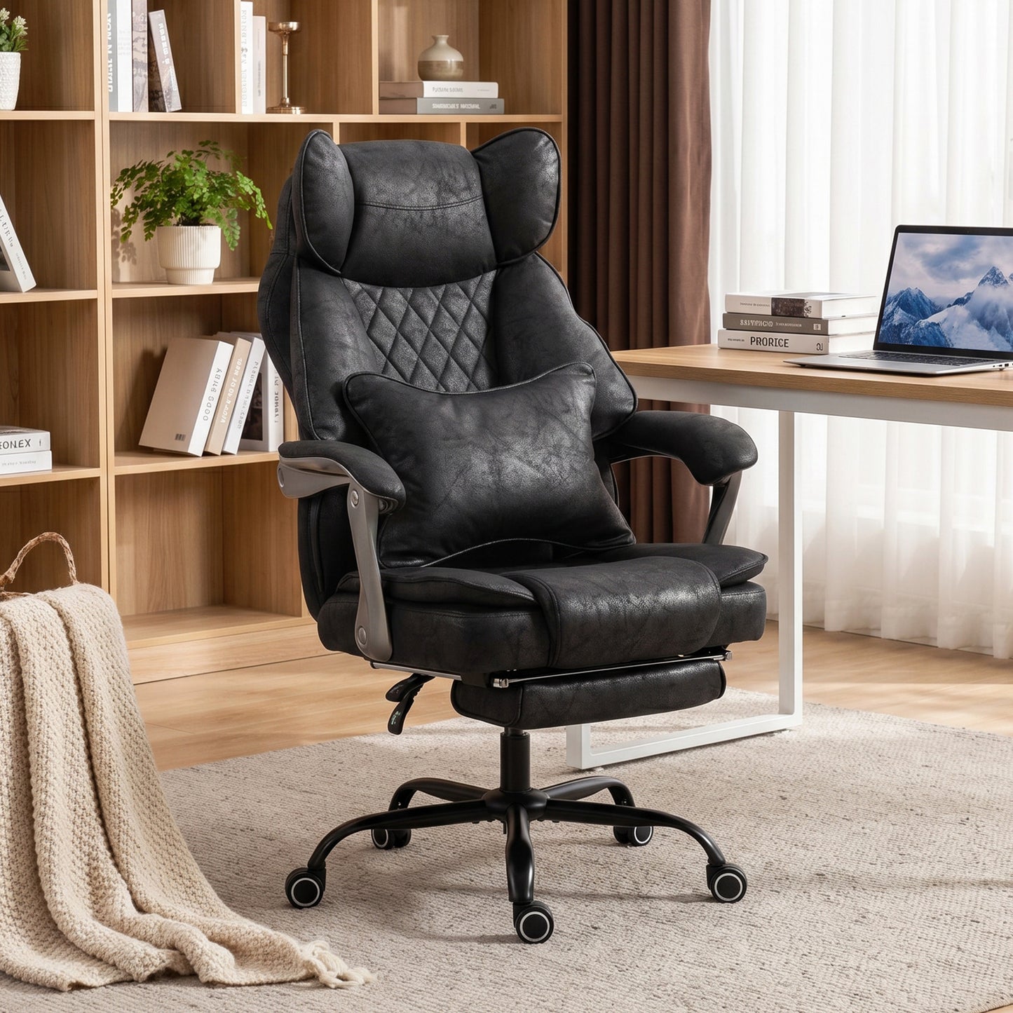 Chaise de bureau exécutif grand confort inclinable 135°