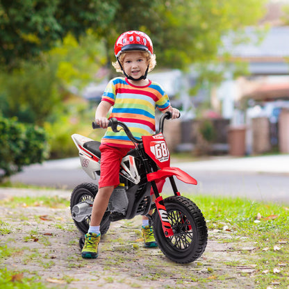 Moto électrique enfant 12V avec roues stabilisatrices