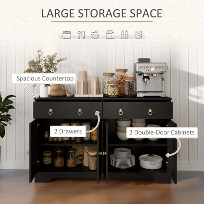 Buffet de cuisine 4 portes barn 2 tiroirs bois