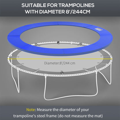 Coussin de sécurité trampoline rond 8 pi