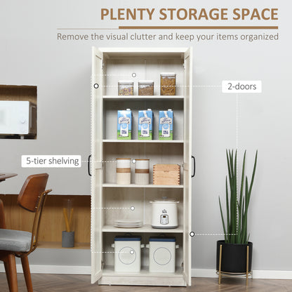 Armoire de cuisine 5 tablettes avec portes