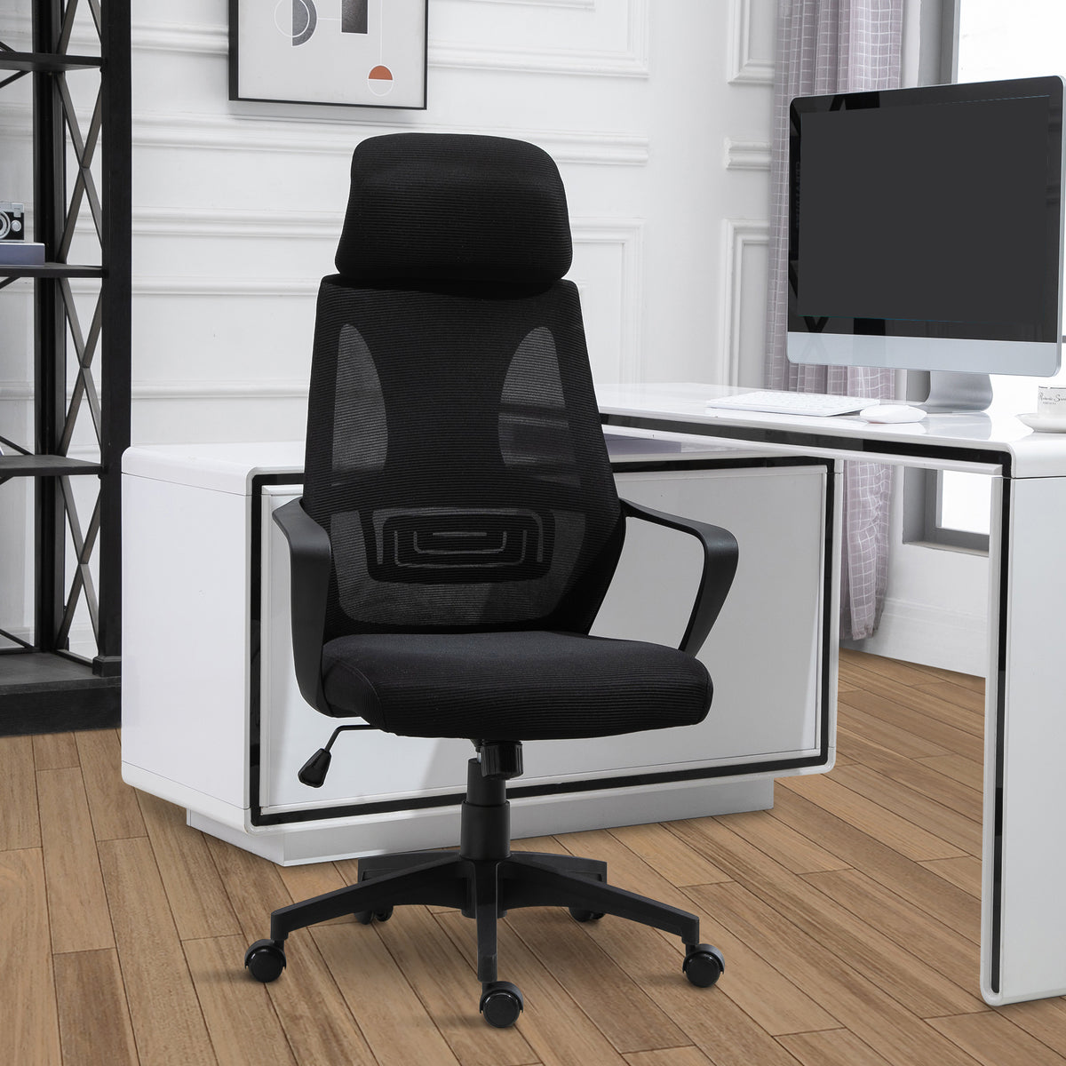 Chaise de bureau ergonomique appui-tête ajustable