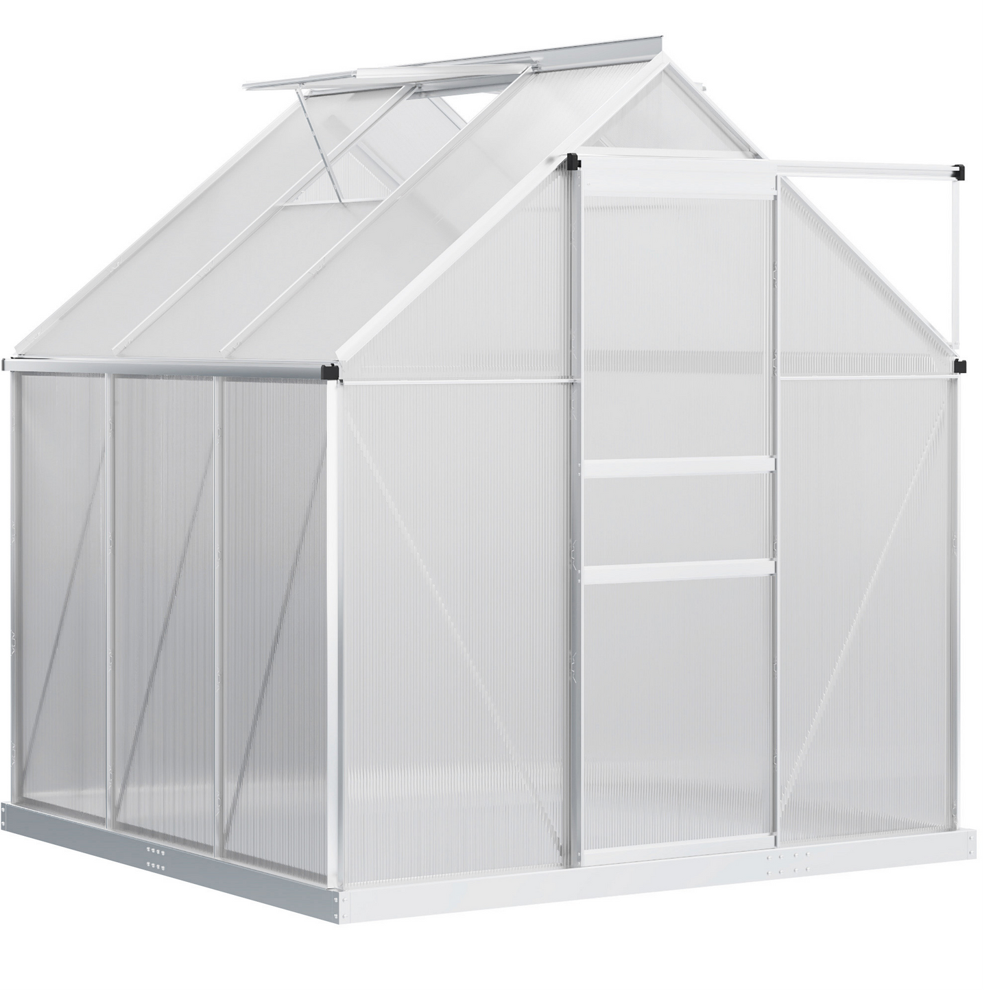 Serre de jardin polycarbonate 183 x 366 x 198 cm