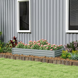 Bac de jardin surélevé galvanisé 180 x 90 cm