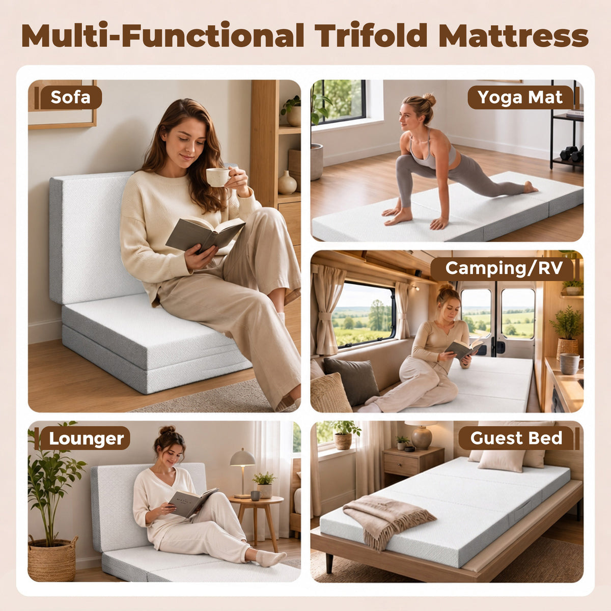 Matelas pliable en mousse mémoire