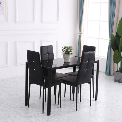 Chaises de salle à manger capitonnées lot de 4