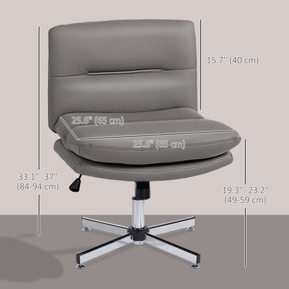 Chaise de bureau sans accoudoirs croisillons réglable pivotante