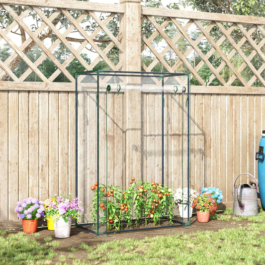 Serre de jardin portable 101 cm acier galvanisé