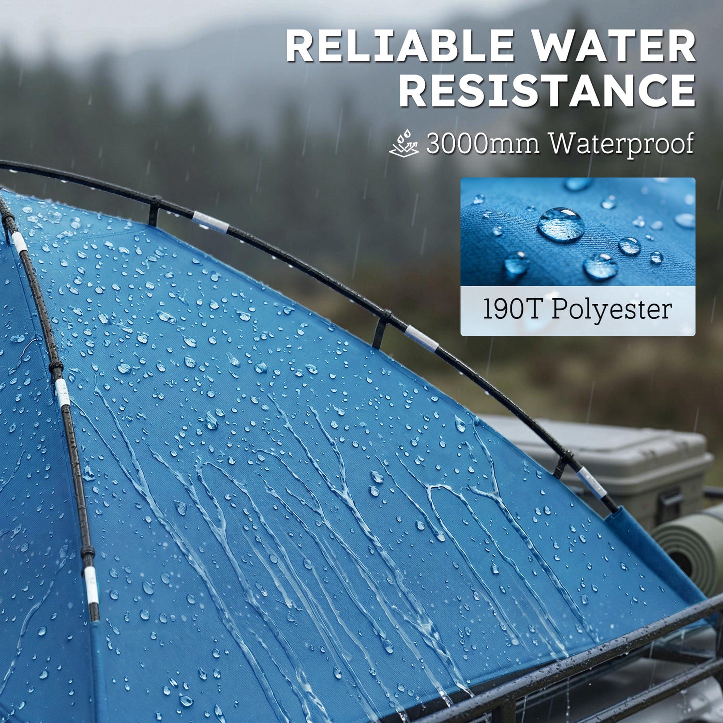 Auvent latéral pour VUS imperméable 3000mm avec sac