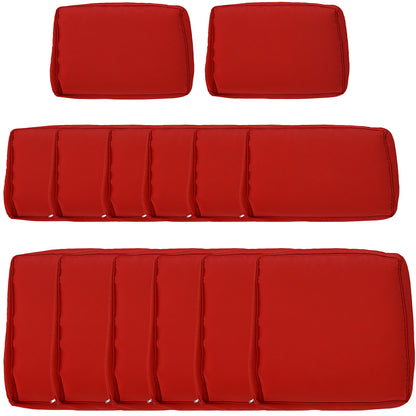 Housses de coussins patio ensemble 14 pièces polyester