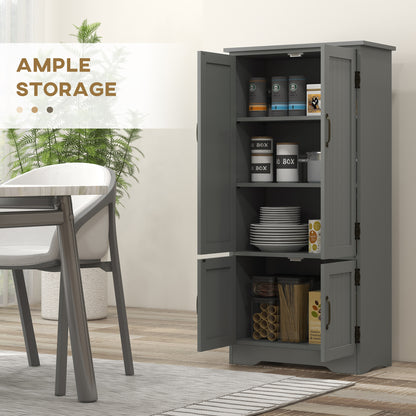 Armoire de rangement 4 portes avec tablettes ajustables