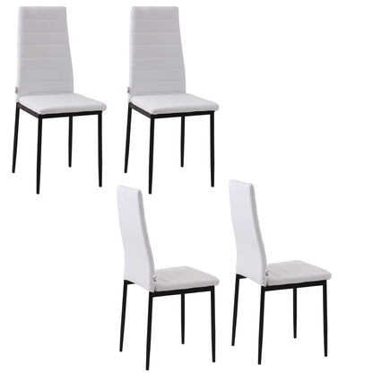 Chaises de salle à manger rembourrées ensemble de 4