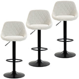 Ensemble de 3 Tabourets de Bar Pivotants Ajustables