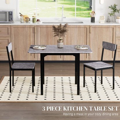 Ensemble table de salle à manger pliante pour 2