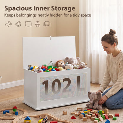 Coffre de rangement relevable en bois composite de 80 cm