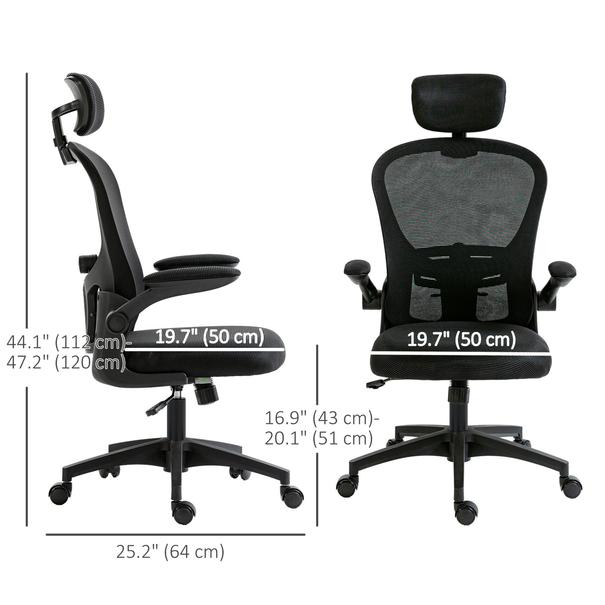 Chaise de bureau ergonomique support lombaire 4D