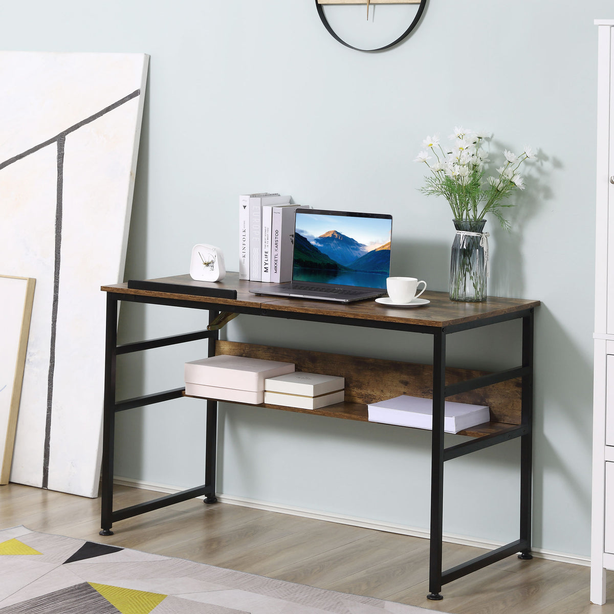 Bureau de dessin inclinable et multifonctionnel
