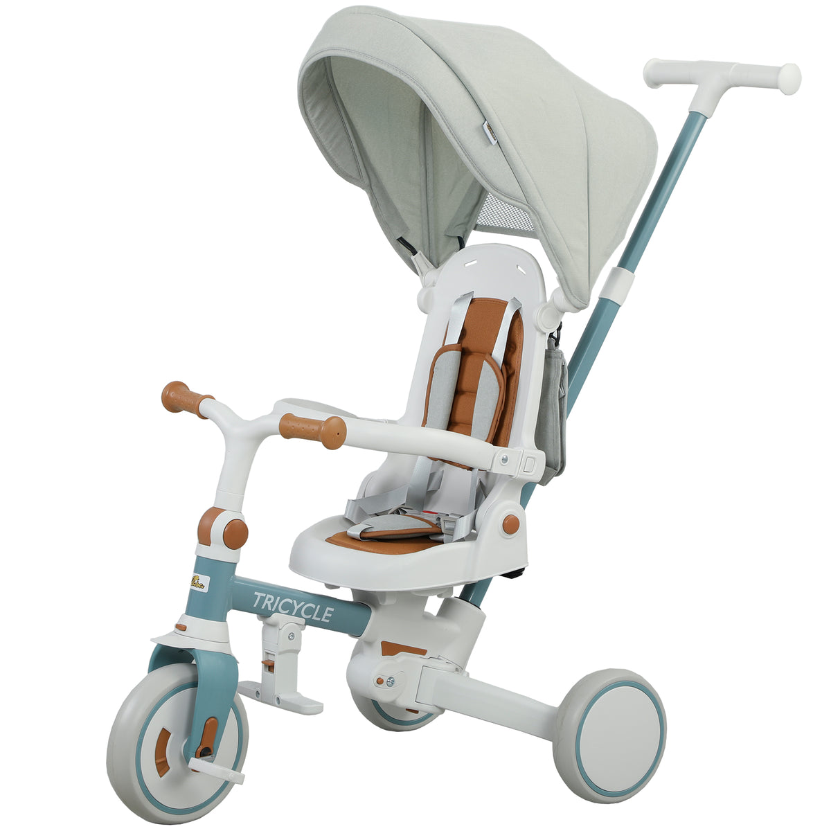 Tricycle évolutif 9-en-1 avec harnais de sécurité