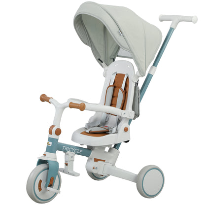 Tricycle évolutif 9-en-1 avec harnais de sécurité