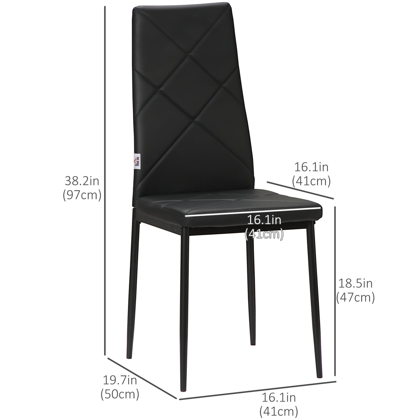Chaises de salle à manger capitonnées lot de 4